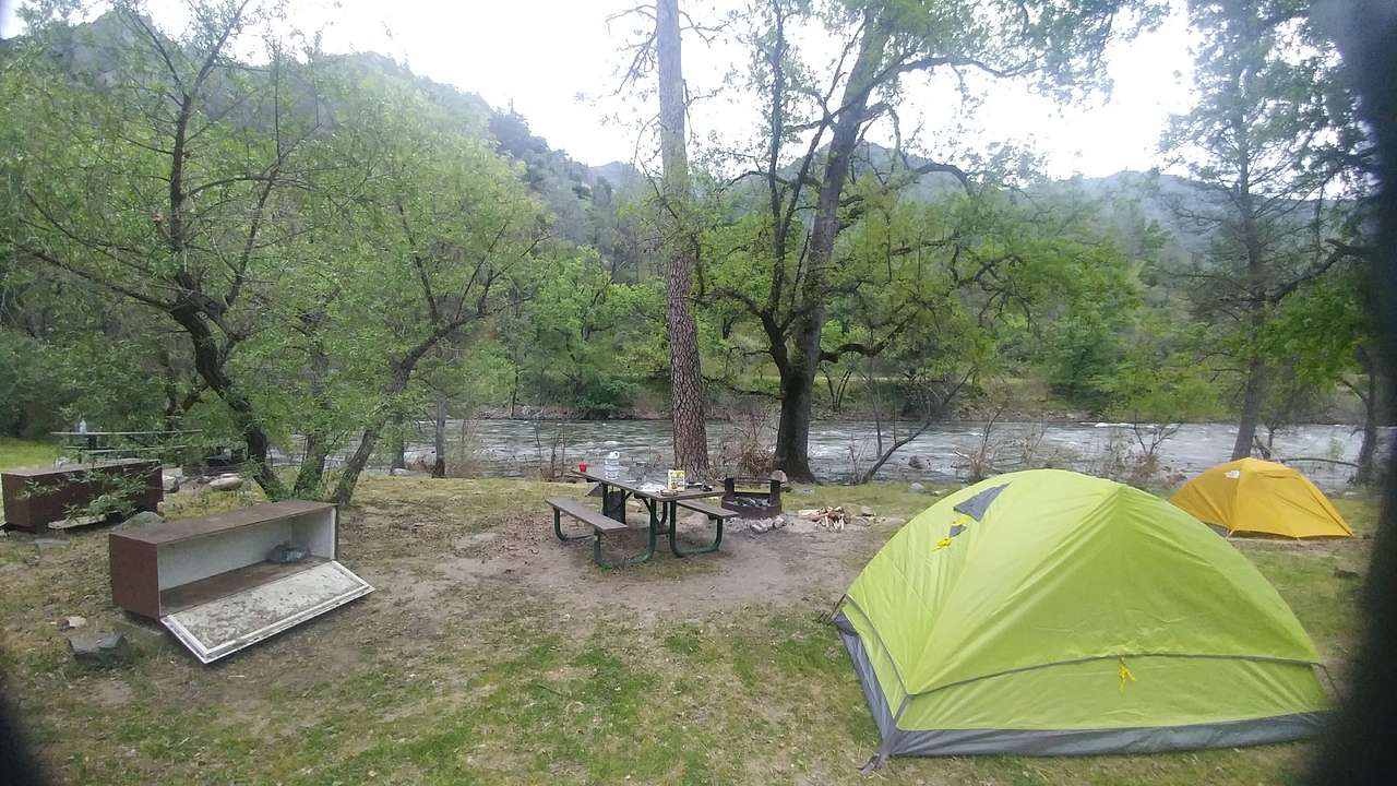 I camped out there for 4 nights with no issue and slept like a baby. The place is affordable, organized, and right next to the Merced River. It's only 20 minutes from the Yosemite National Park. There is a bubbly host if you need to check in.
