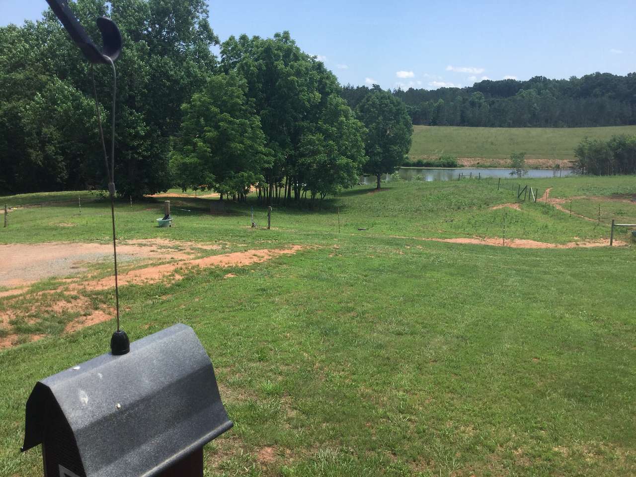 Site #1 - view of horses and fishing pond. 
