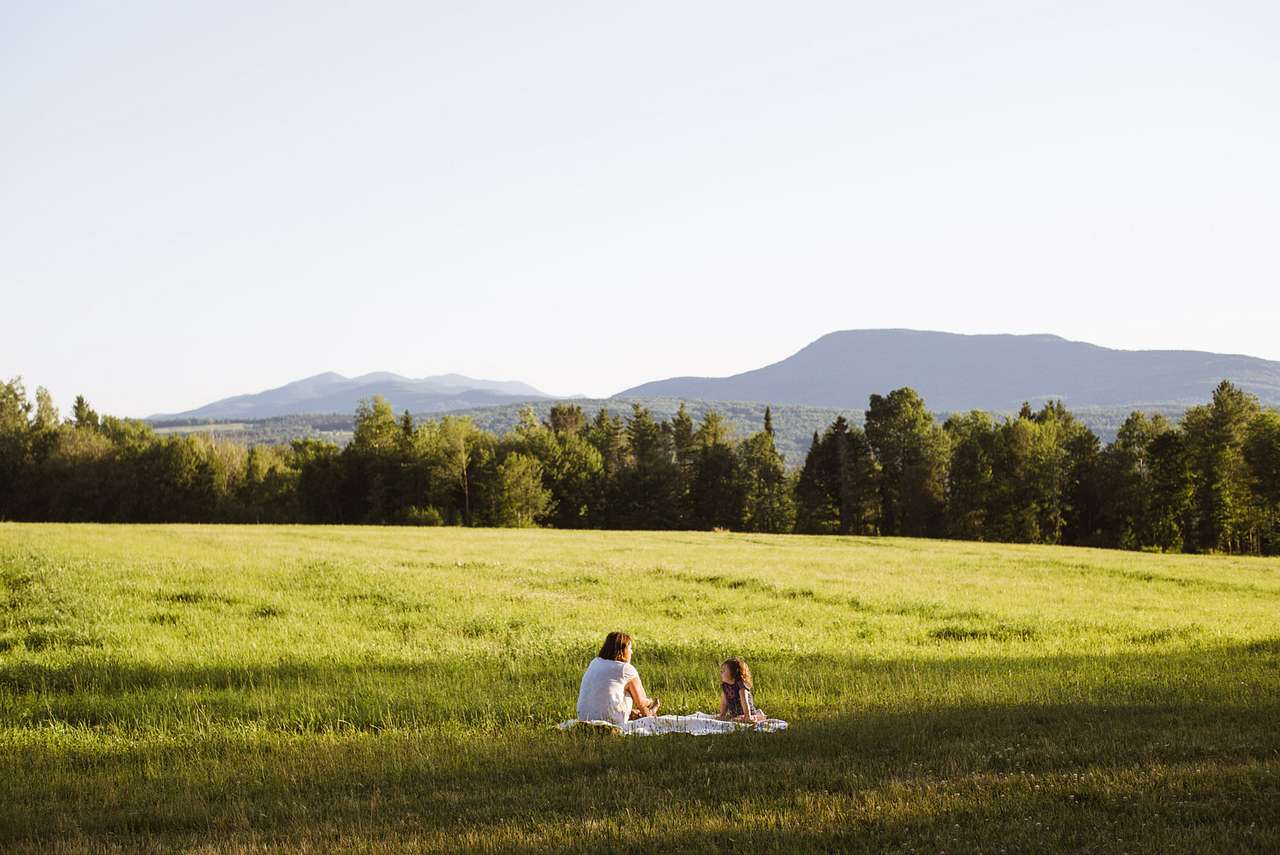 Or skip the picnic table and drop a blanket. 