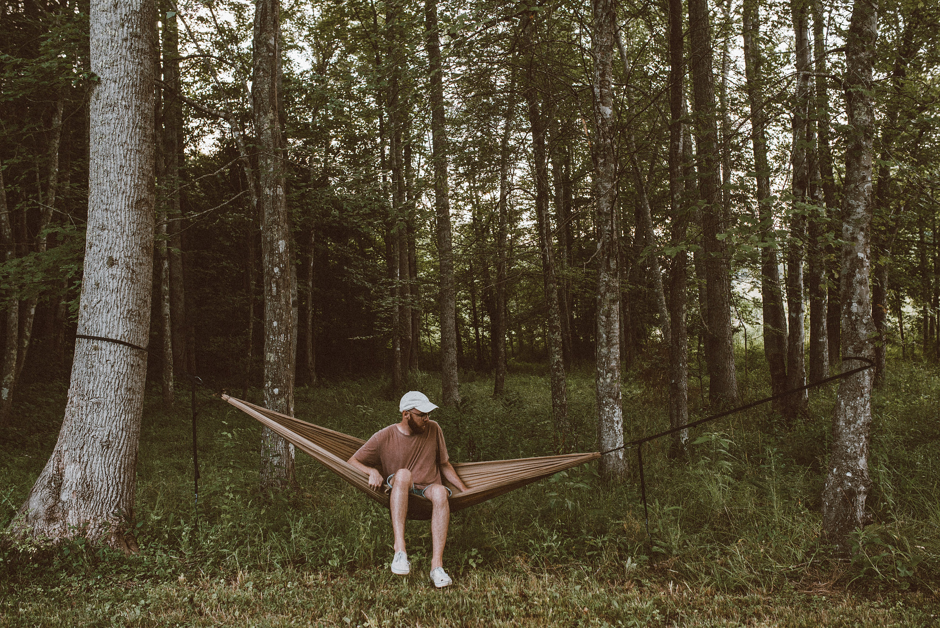 Little grove of trees was a perfect place to set up the hammock.