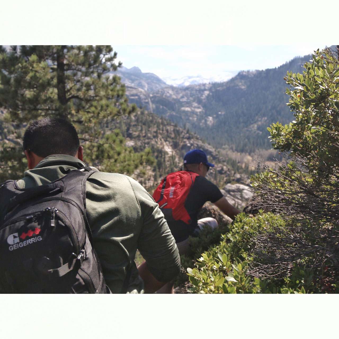 Hiking up near Column of the Giants