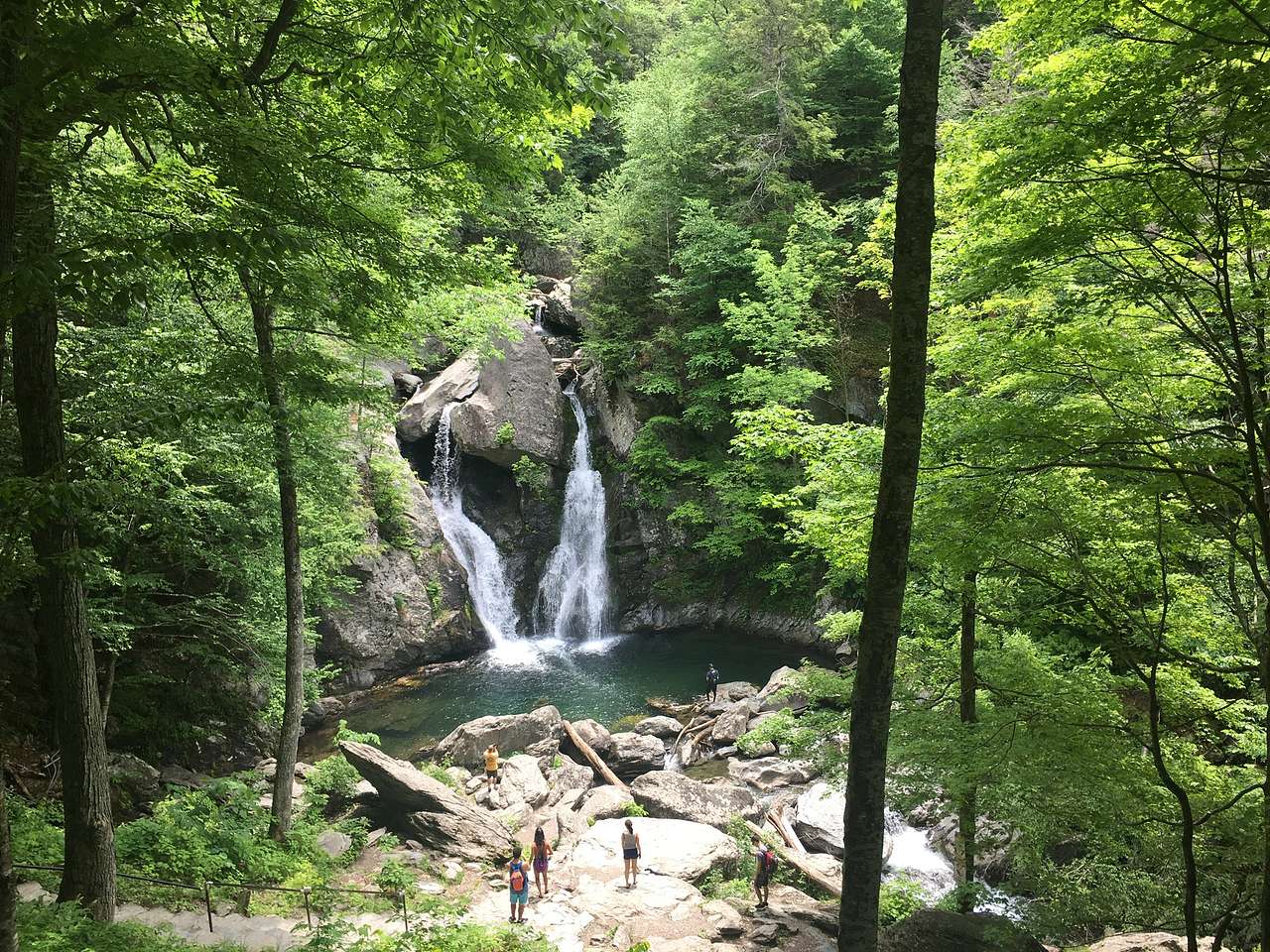 Bash Bish Falls - very beautiful
You can hike 1.75mi  from Lake Taconic (sister camp to Taghkanic) to get to these falls