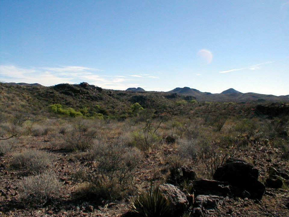 Views for miles from this site