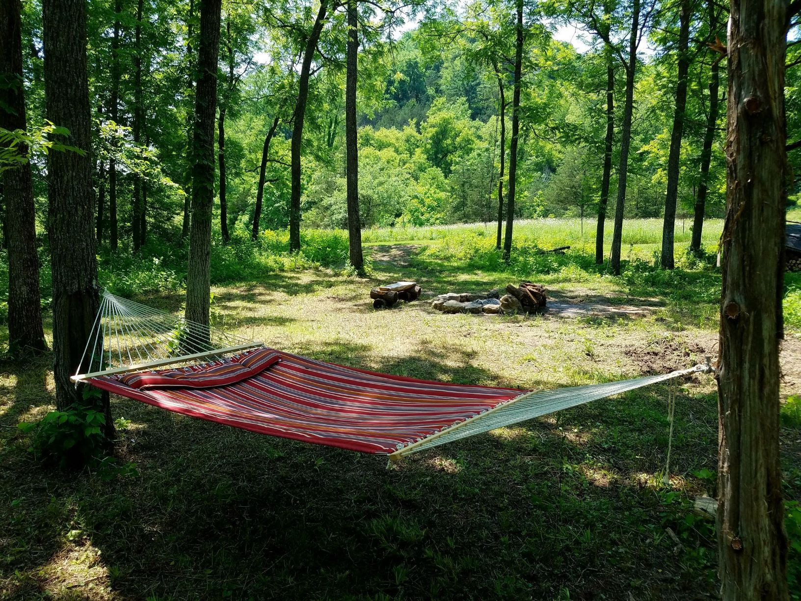 Relax and enjoy the sky from your hammock.