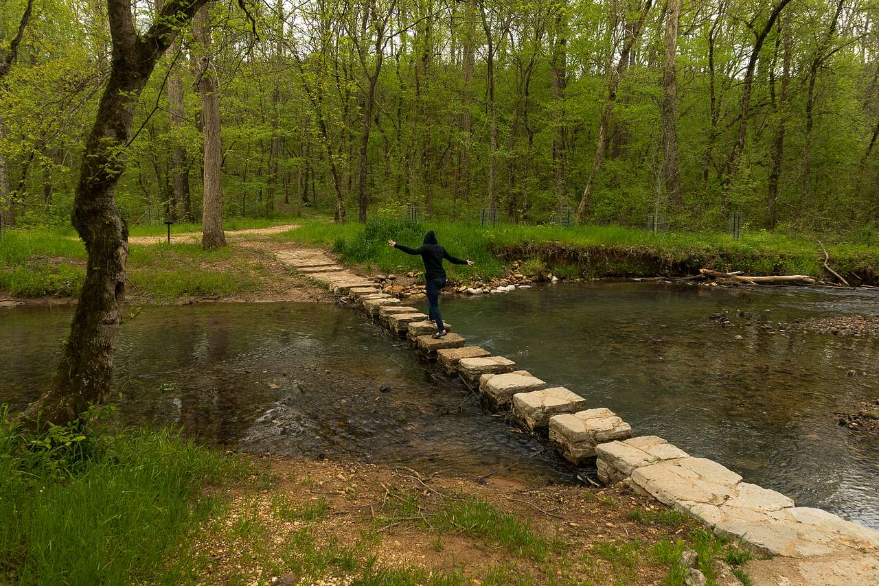 Exploring the nature walks on the Natchez Trace Parkway.