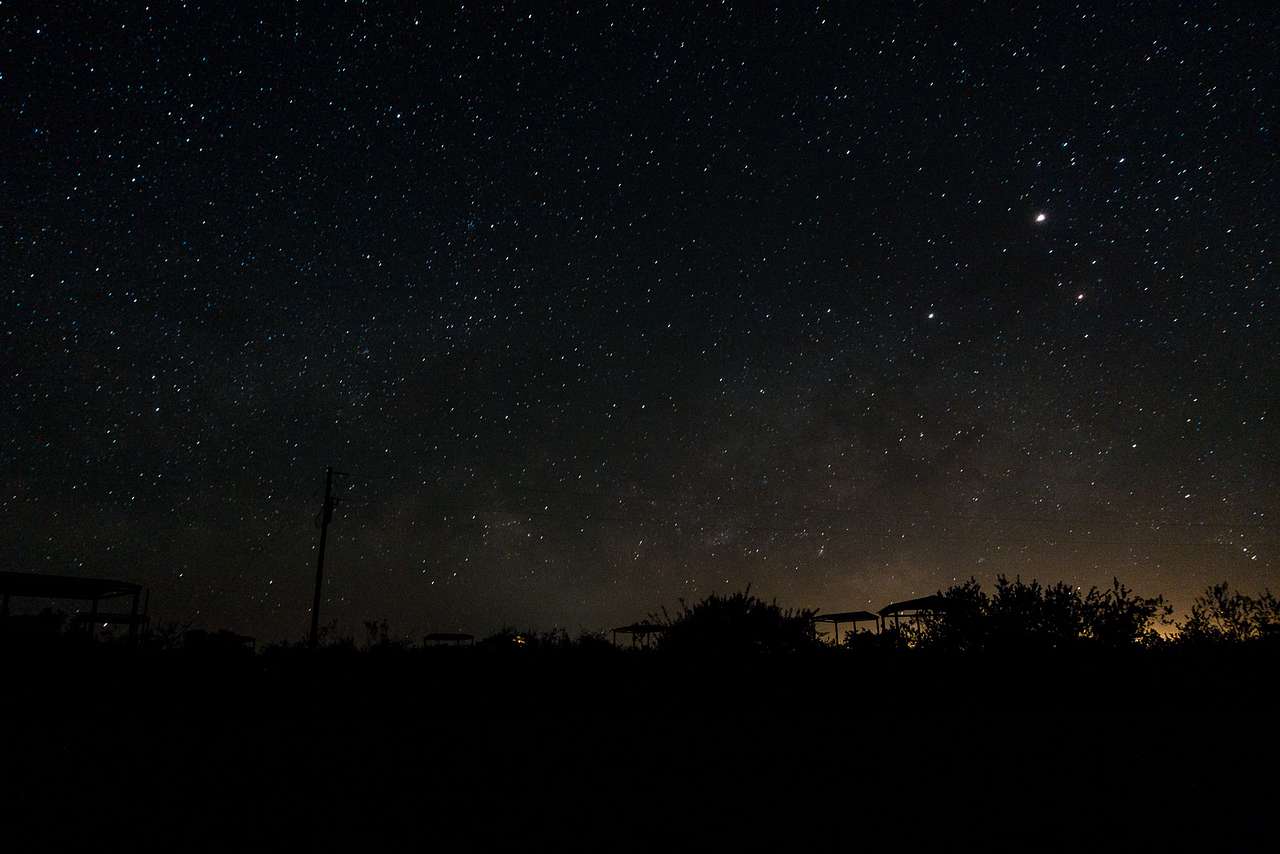 Beautiful night skies at Seminole Canyon State Park campground.