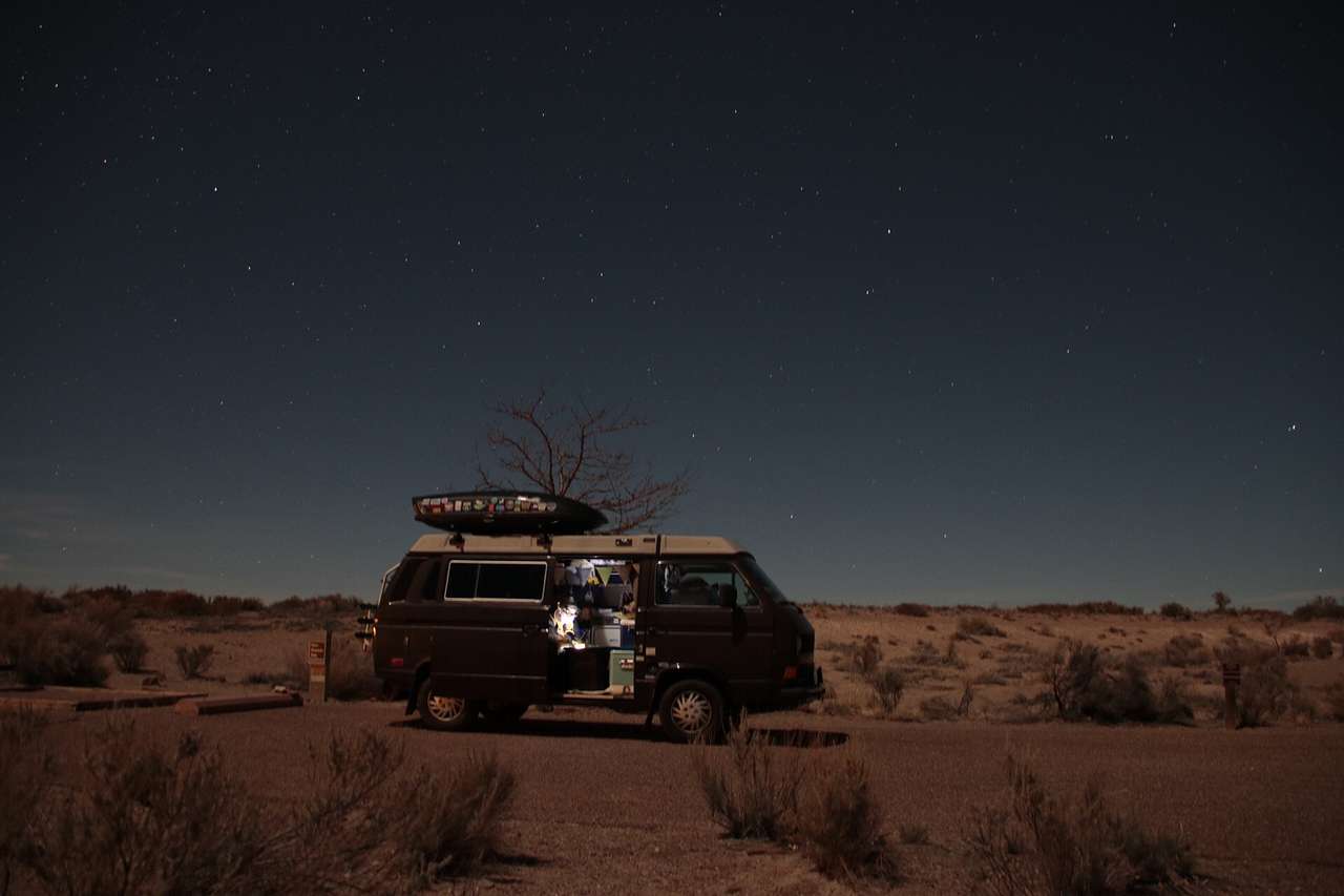 A full moon so bright it cast shadows on everything around. 