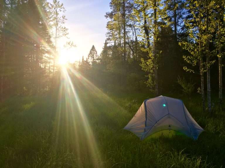 Camping in the field. Picture credit to Emma Cotton