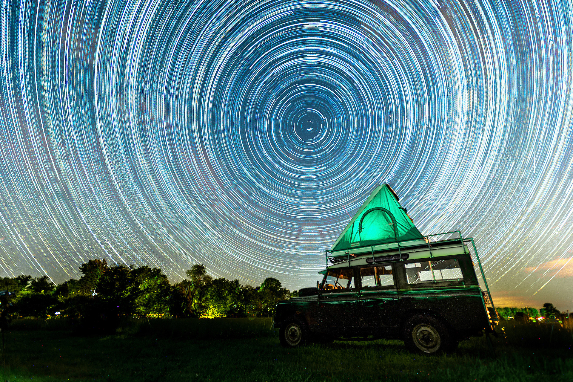 Sleeping under the stars