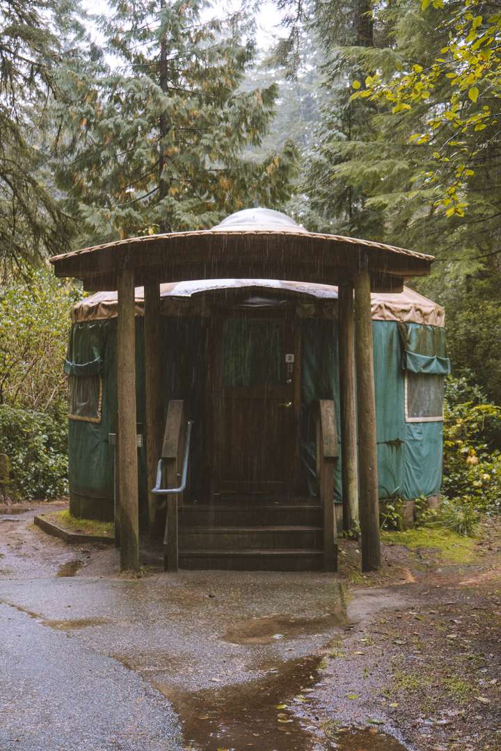 A neighboring yurt!
