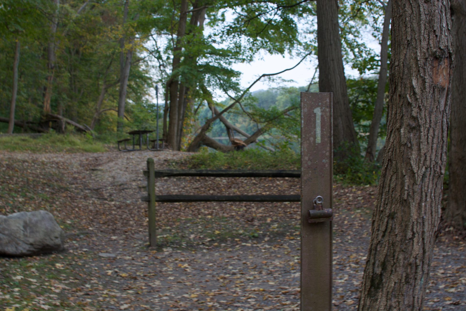 Campsite #1 is the most secluded and nicest site in Worthington Campground.  To top it off the river is accessible directly from the site.