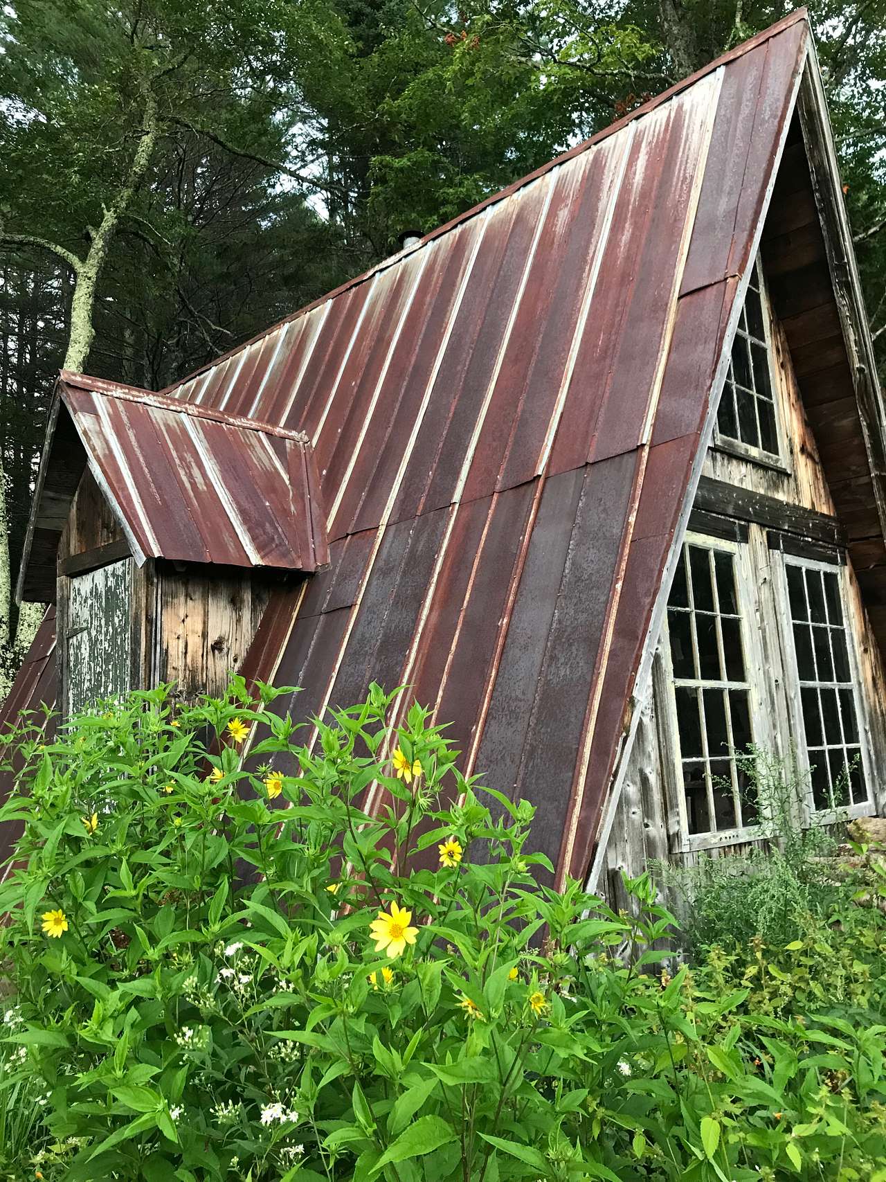A-frame entrance
