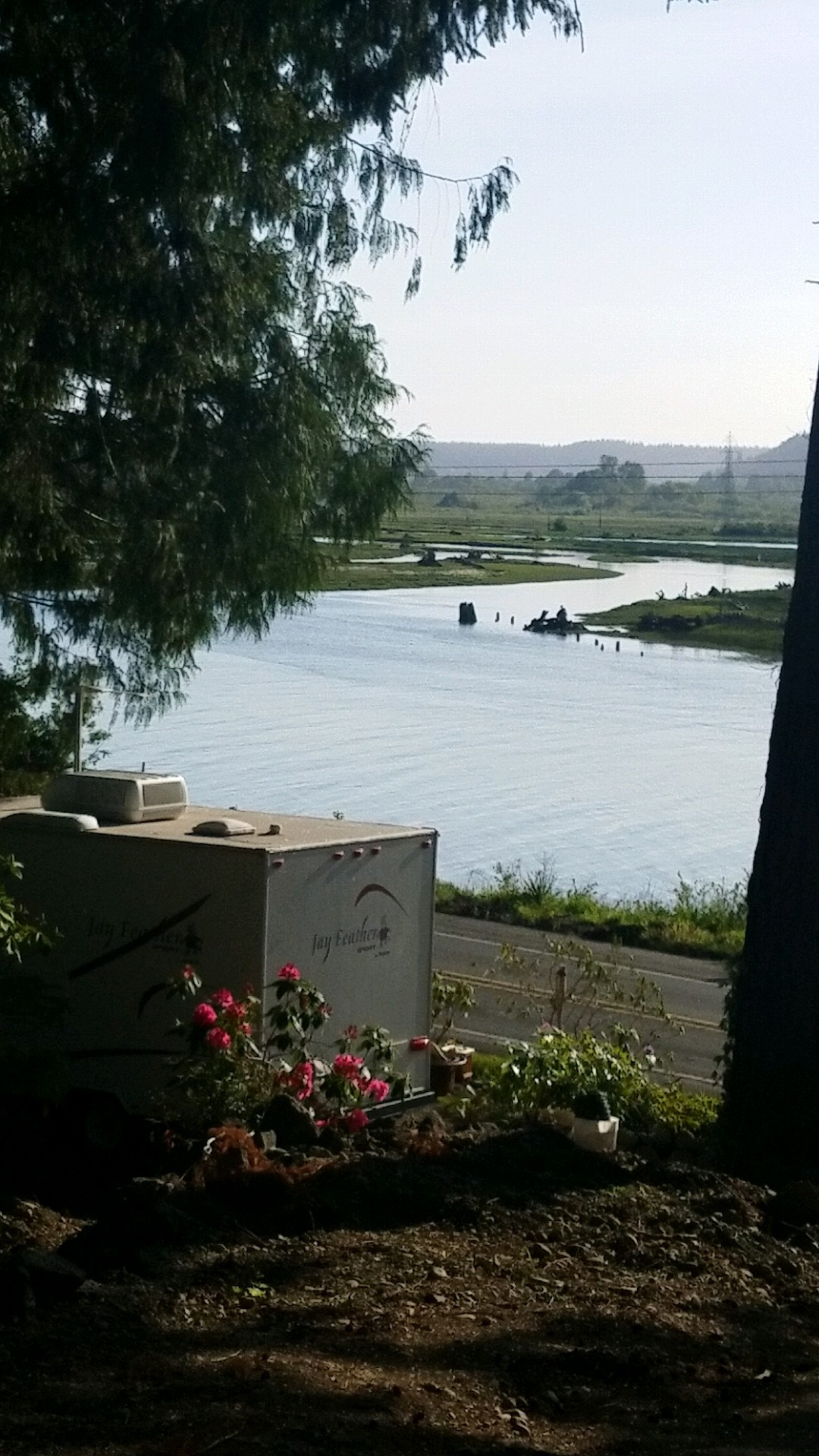 View from above trailer