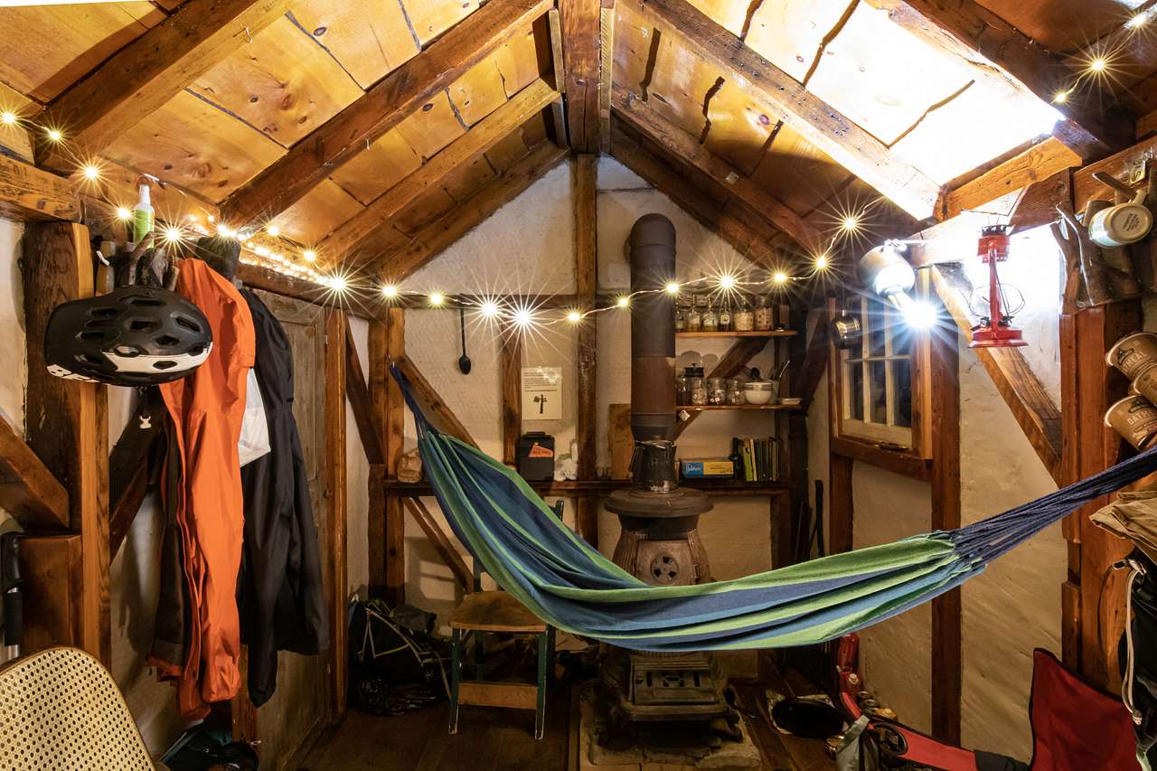 View from the top bunk inside the cabin... so dreamy!