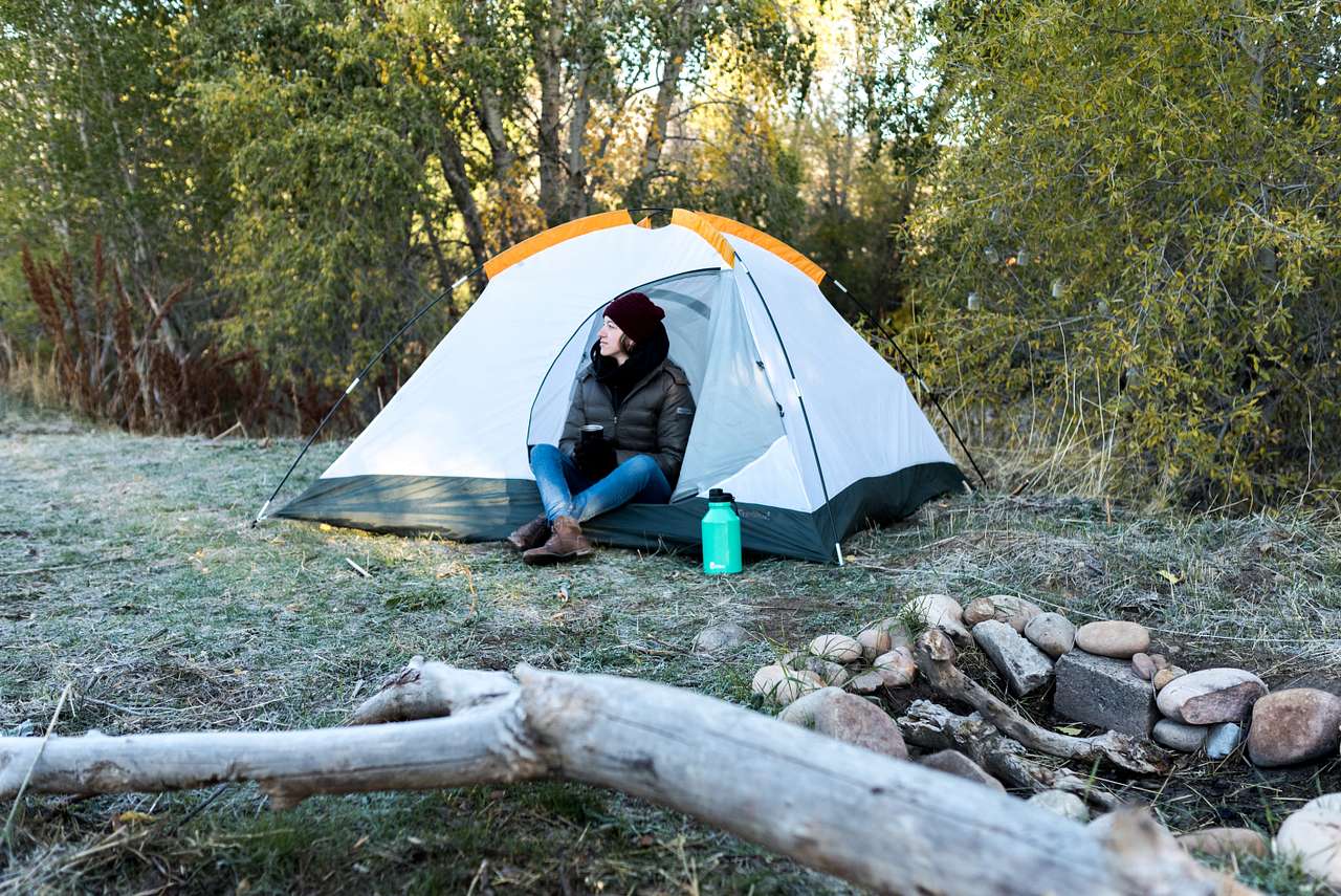 Such a cute campsite down by the creek! It was dried up for the winter when we got here, but would be heavenly to fall asleep to in the spring or summer!