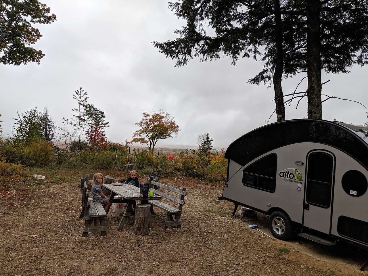 Site 5 is definitely the one if you have the setup to get a trailer up there as the site is very large and a half circle exit if needed.