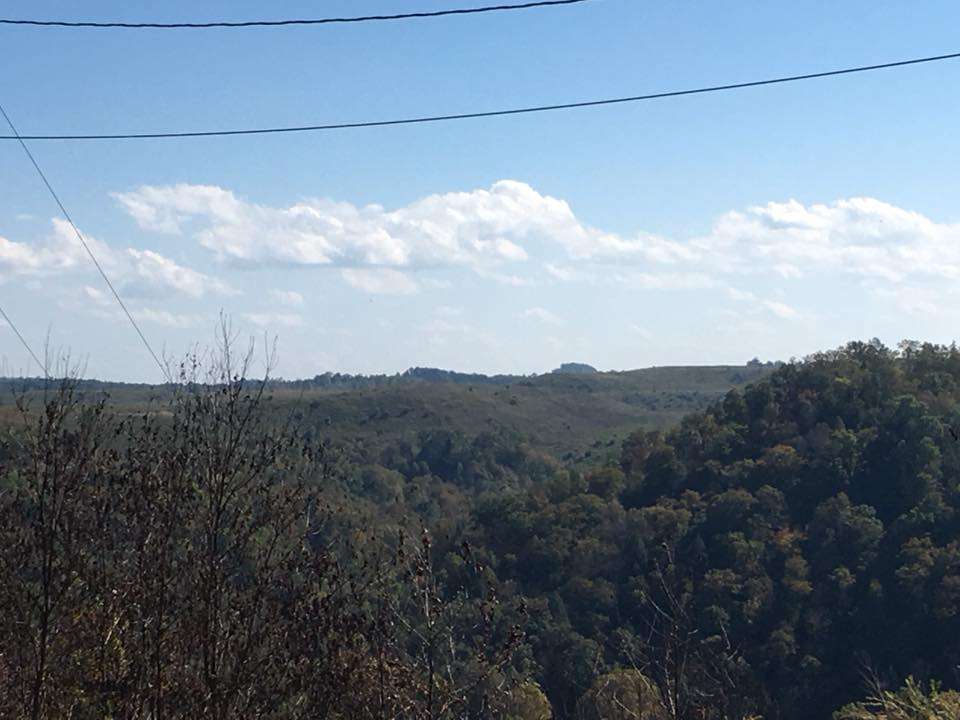 The view from on top of the mountain. 