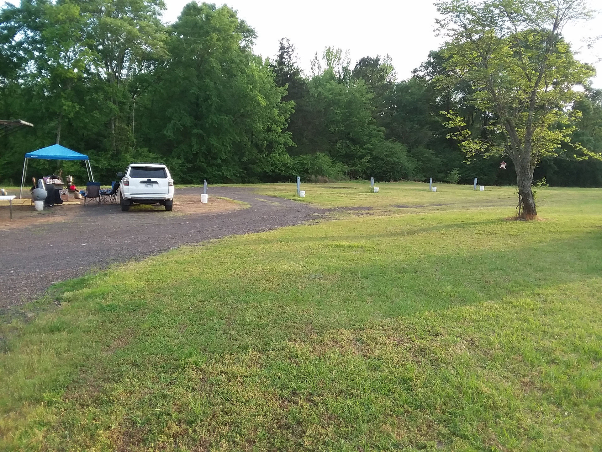 Sites are all pull-through and located on a circle drive so no hassles with backing up!