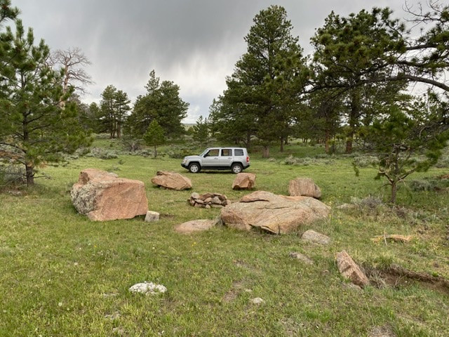 Instead of tables we have rocks.  
