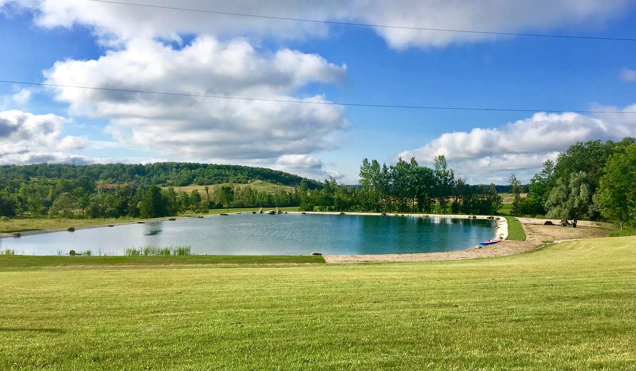 Rockhill Music Amphitheatre, overlooking the swimming Oasis