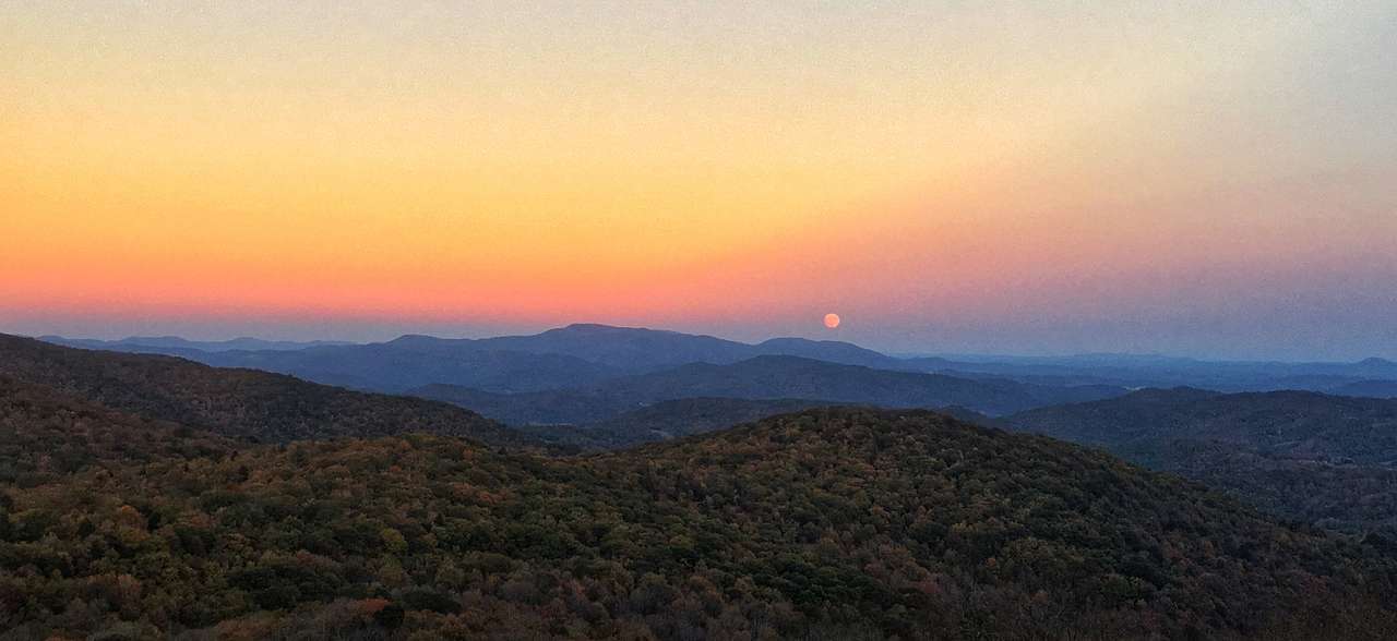 Sunset view from Grayson Highlands