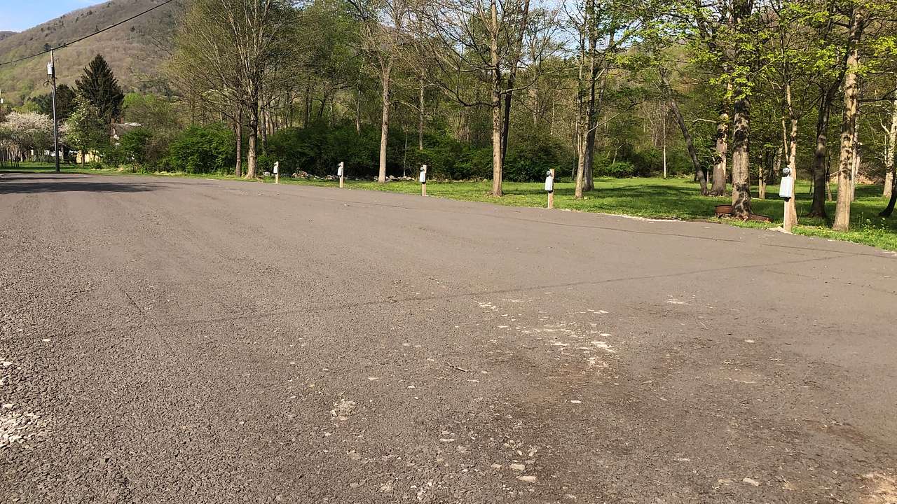 Solid driveway for Motorhome or Trailer 50/30 amp