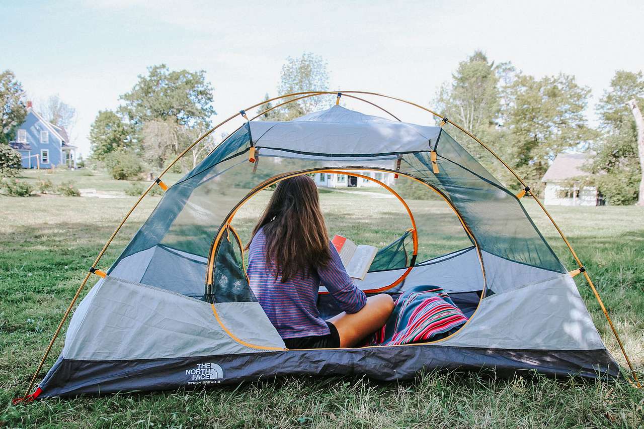 We loved the view from our tent. 