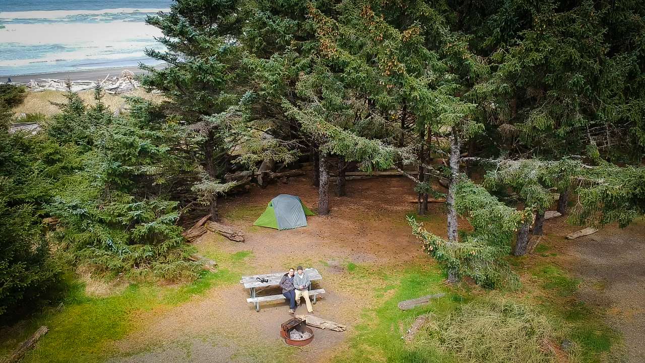 Aerial view of our site and adjacency to coastline