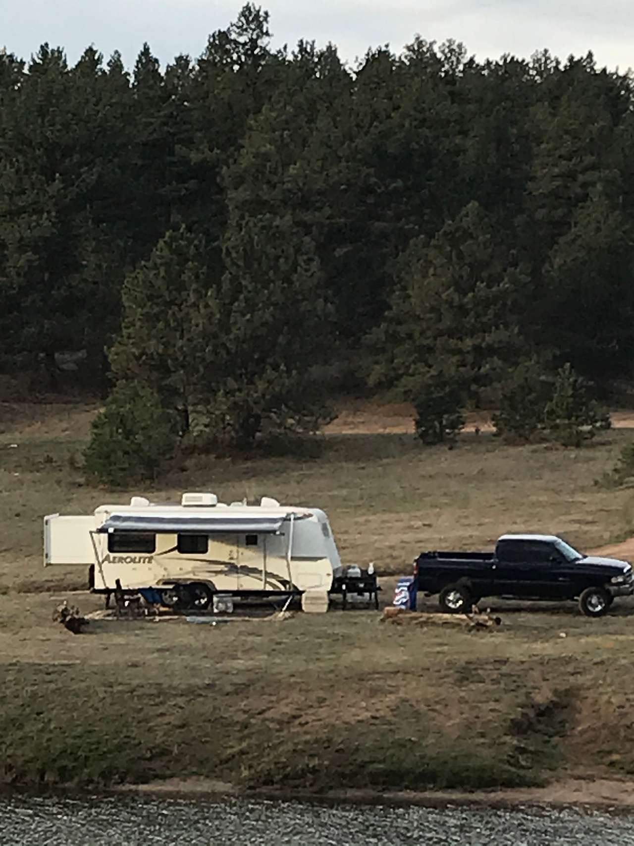 View of site from other side of the lake.
