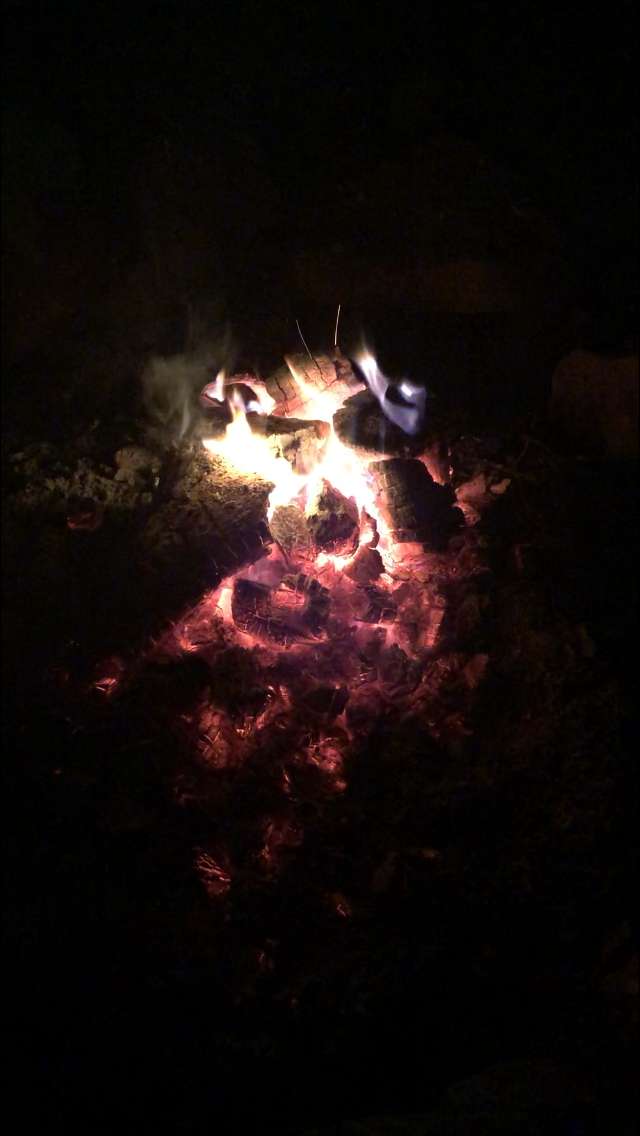 My evening fire