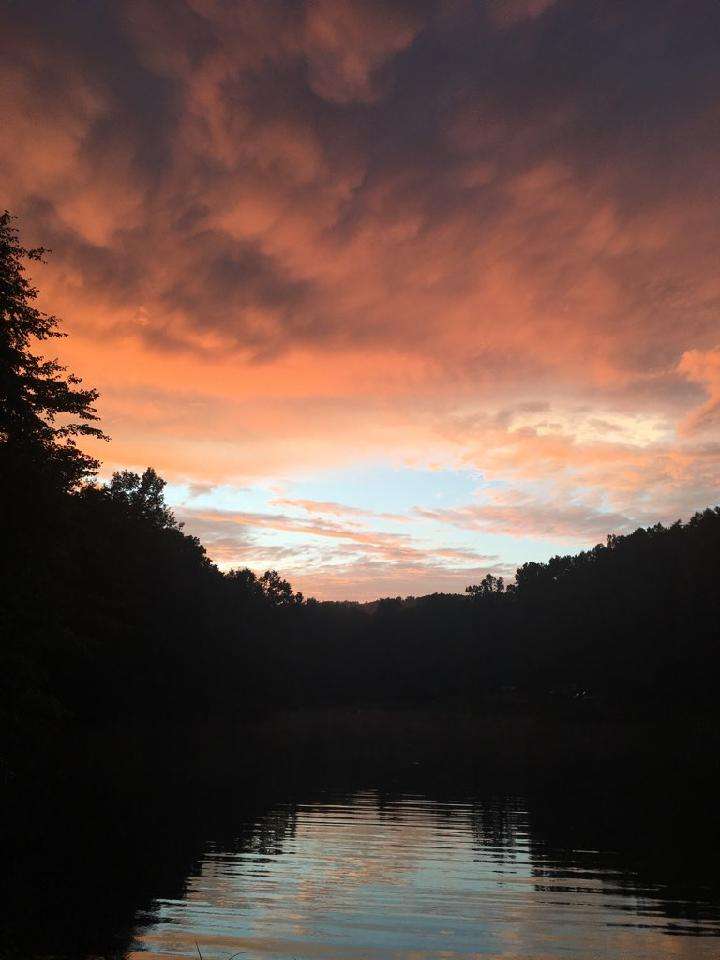 sunset from the dam