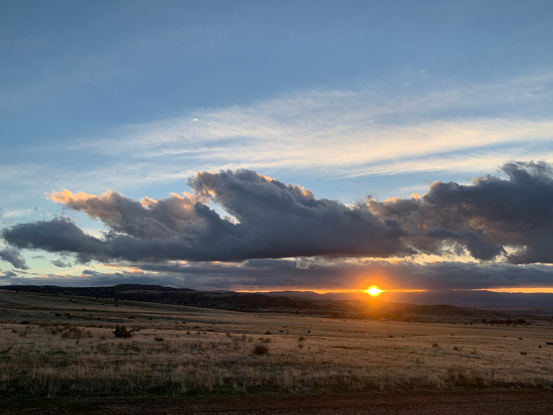 Sunset in the valley