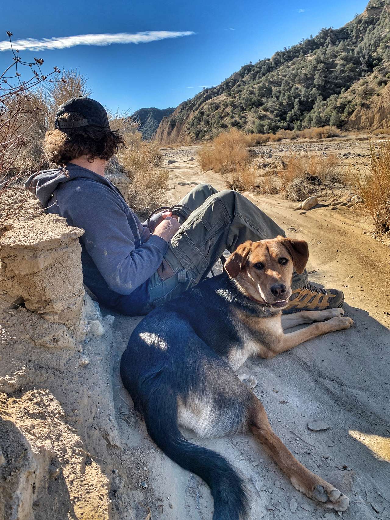 Hiking the wash/river bed 