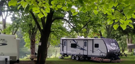 Trailer site on the Lake 