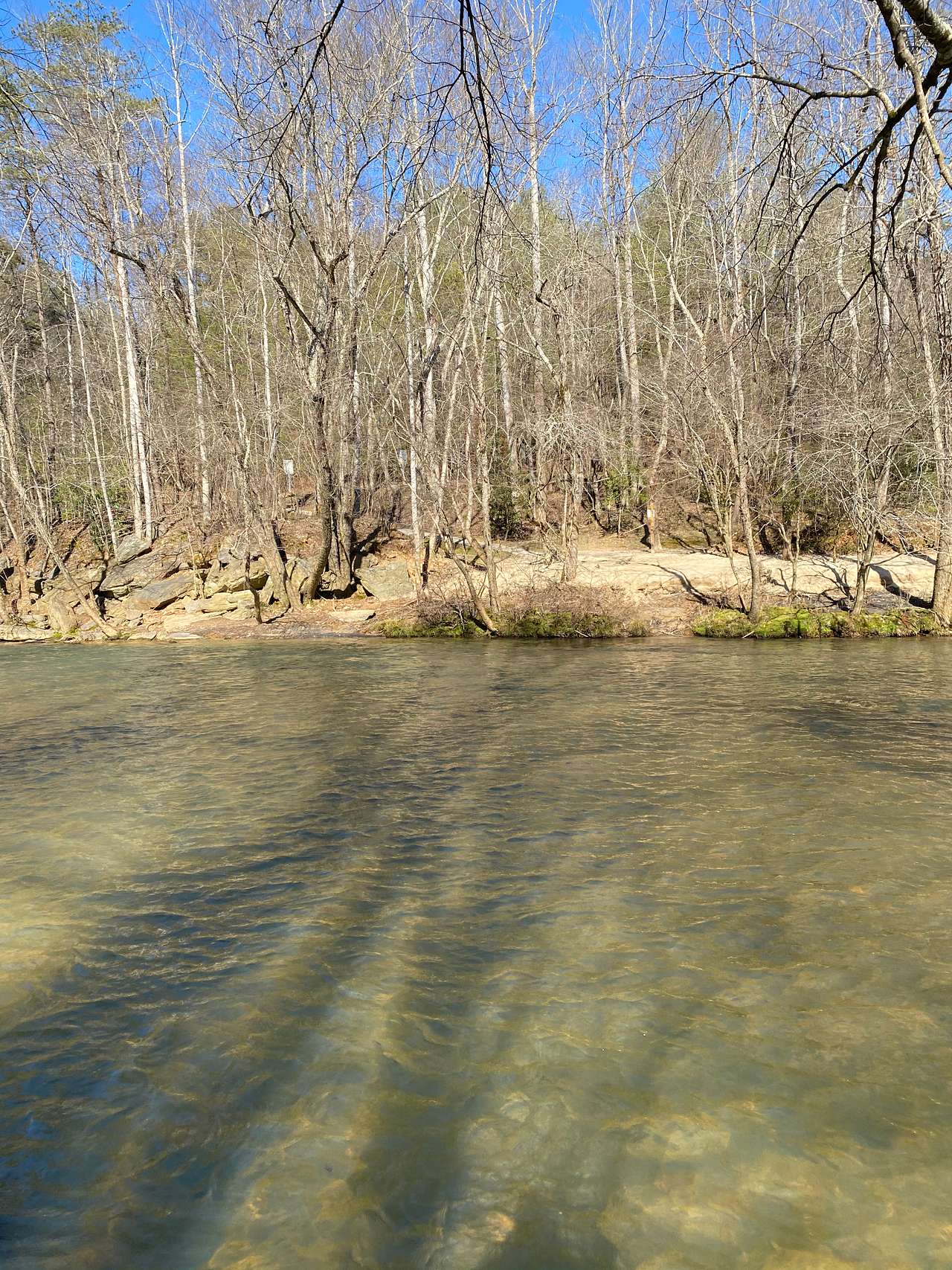 Kayak put-in/public access right across the river!