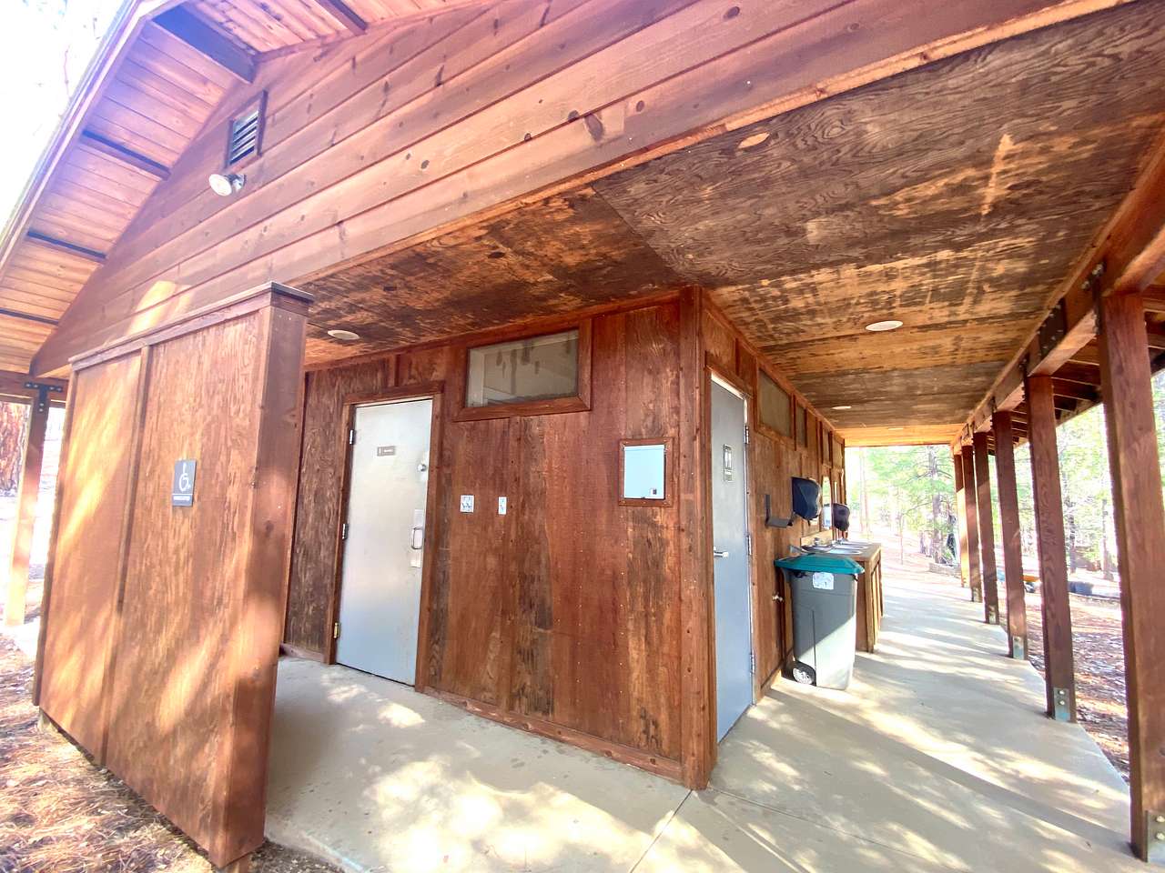 Nearby bath-house. 