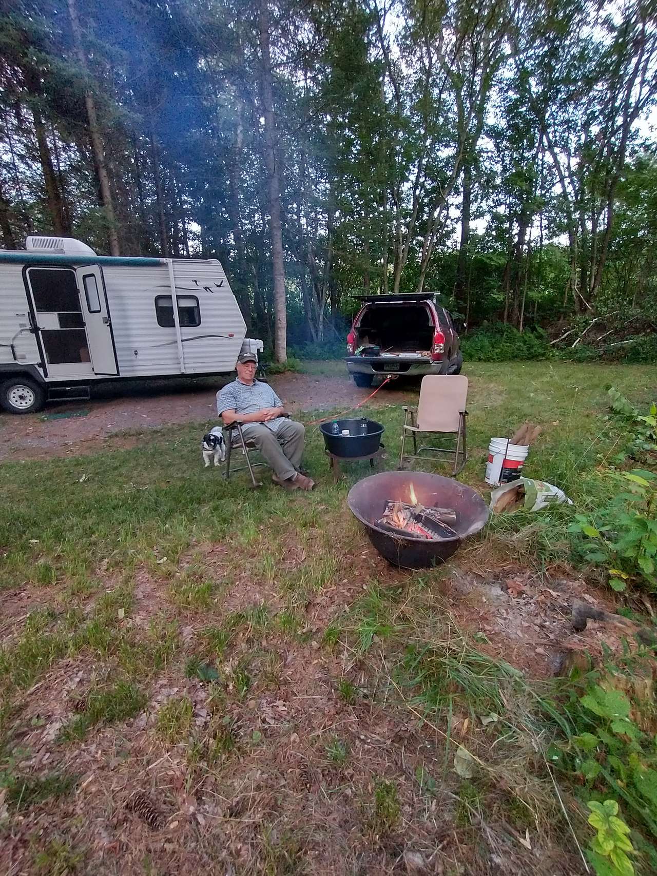 My wife and I camp on this site when we don't have time to travel. We call it our Private Gated RV Park.