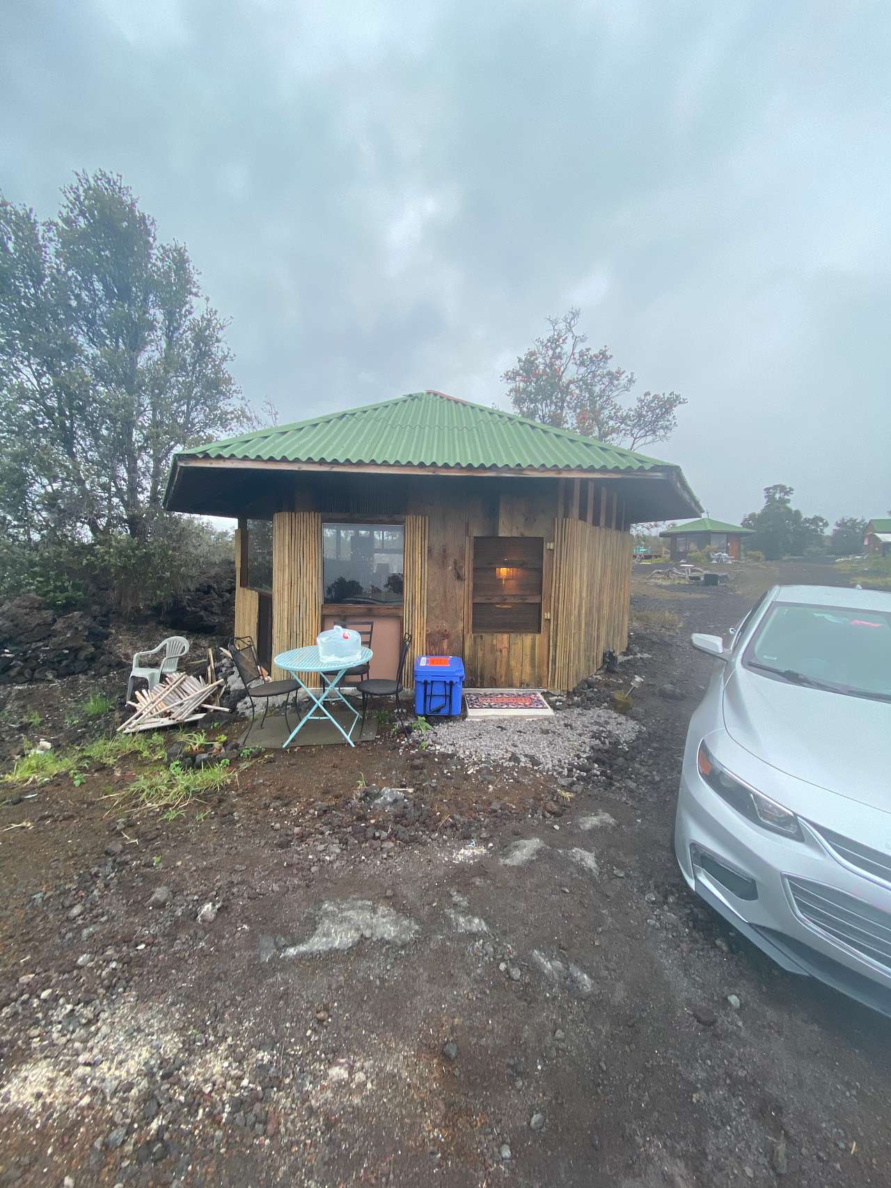 Bamboo hut! 