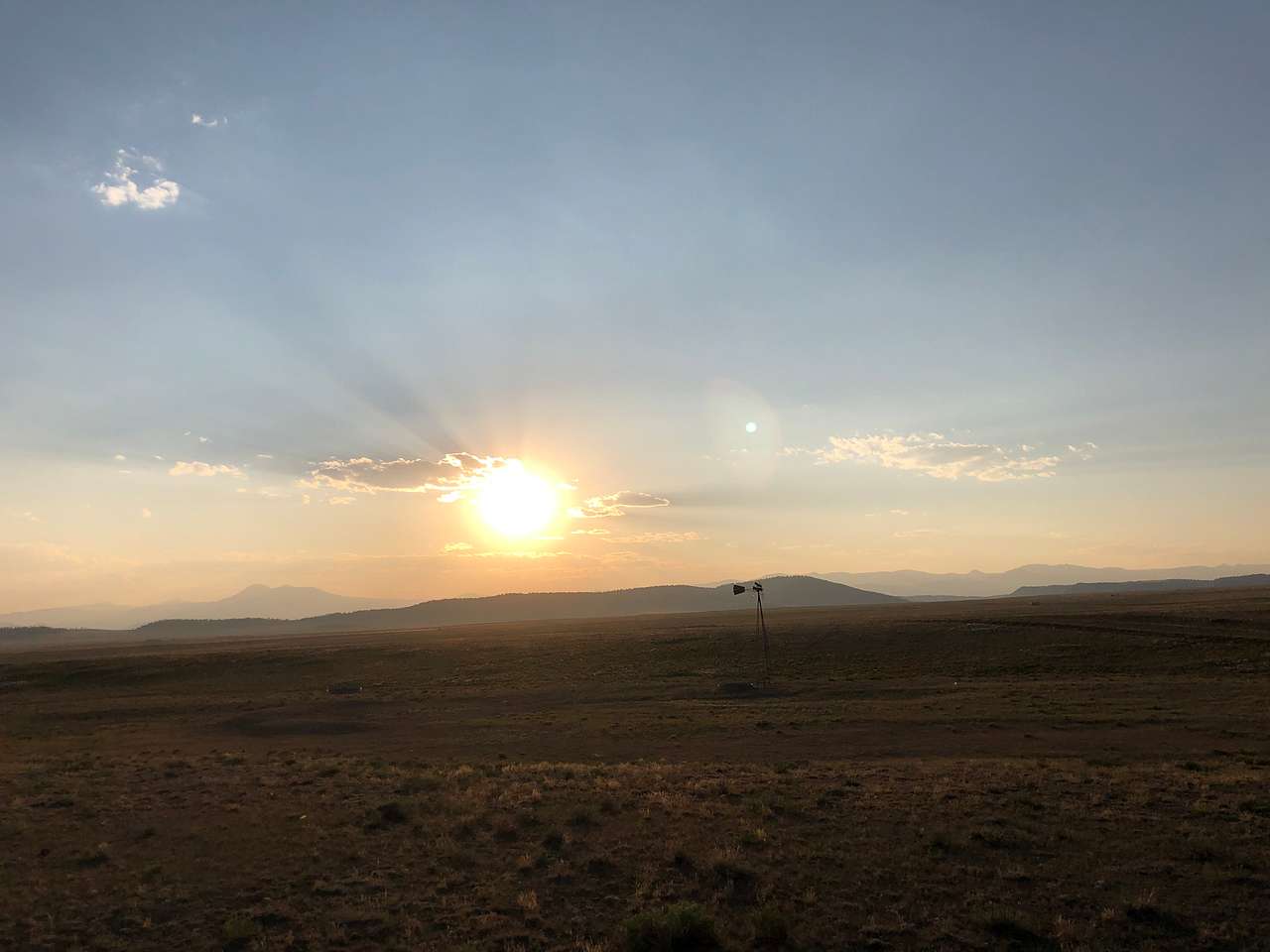 The spring evening brings amazing views...