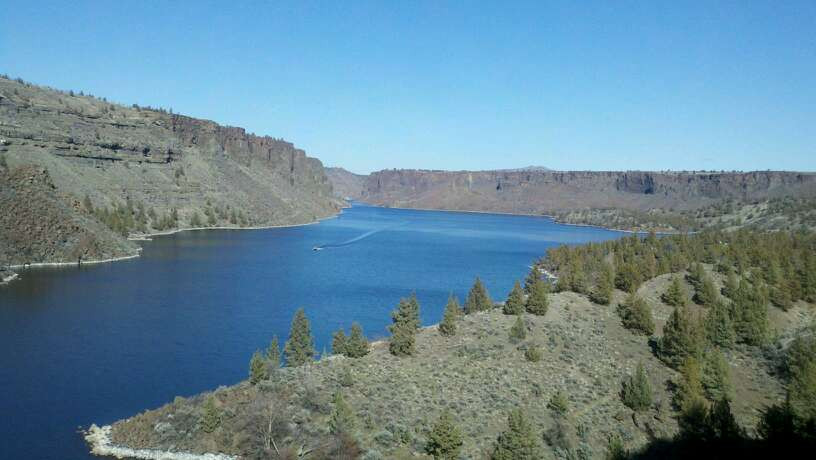 View of Lake Billy Chinook from the Cove.