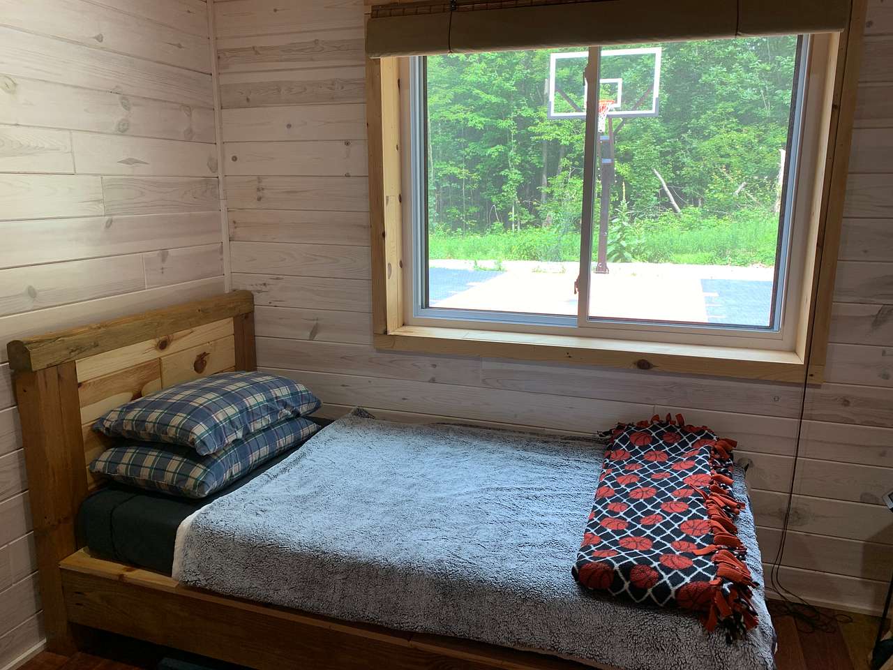 Cabin in the woods.