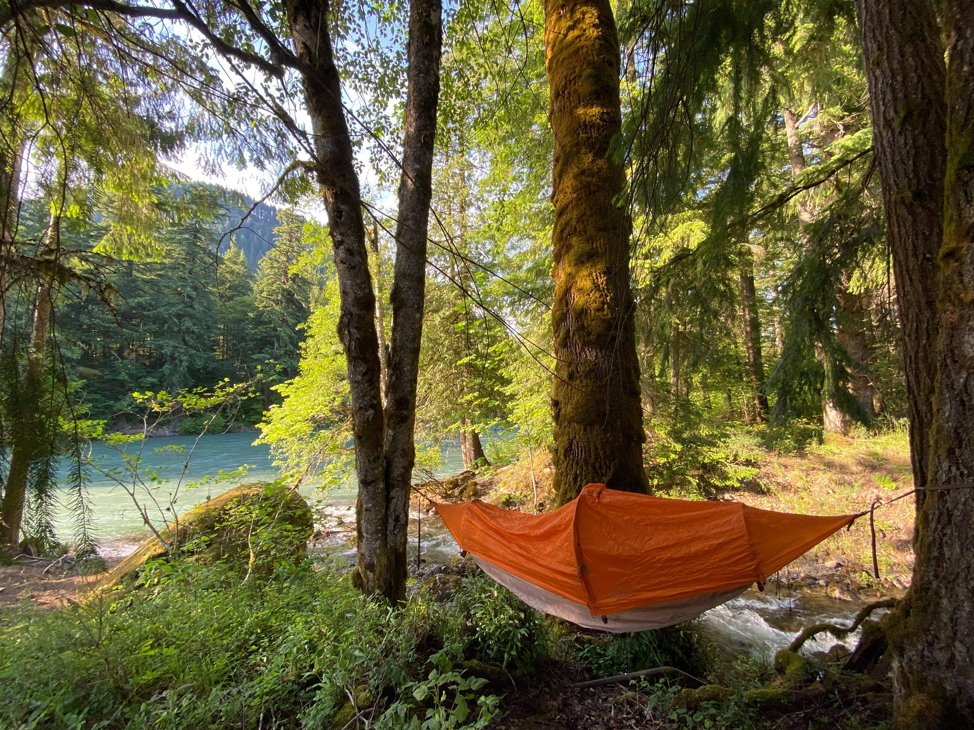 Bring your tent to the MOST PREMIUM camp spot on the ranch, where the creek meets the river.