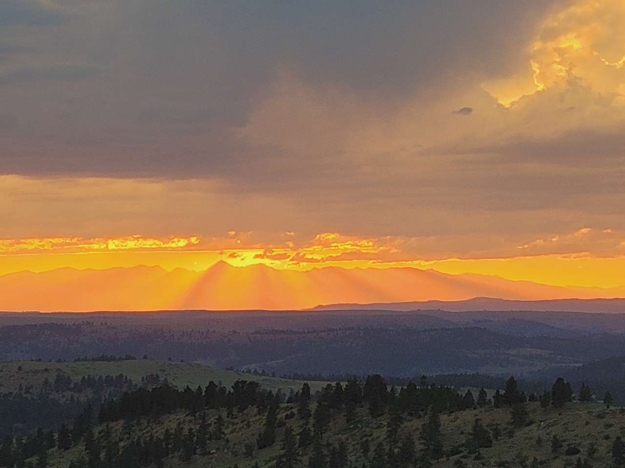 June 2021 sunset