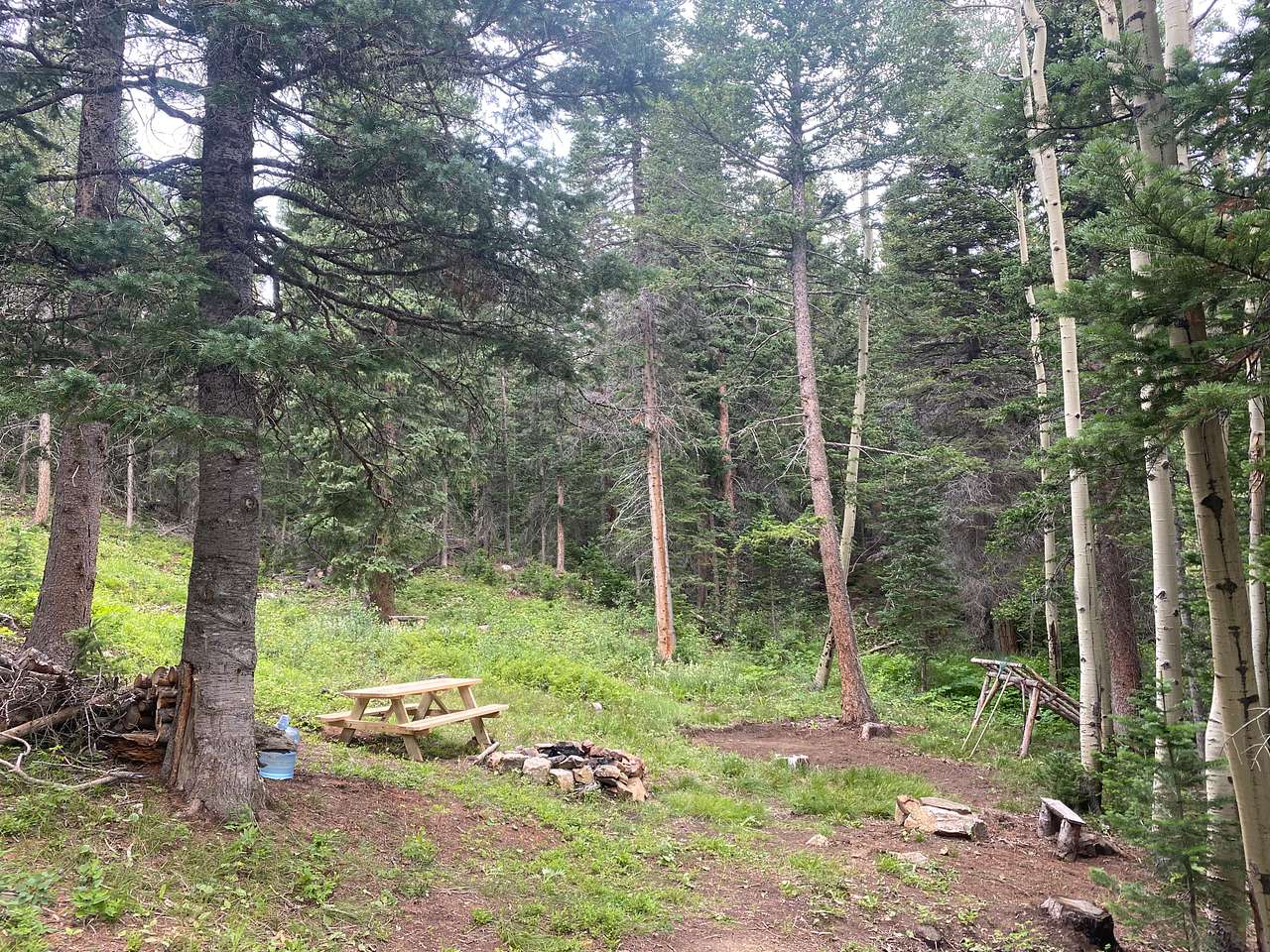 View of campsite 