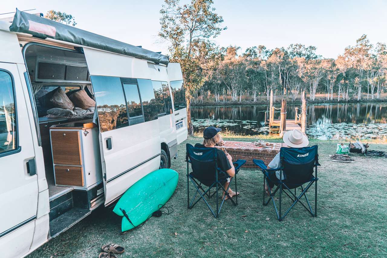 Our camp site by the lake