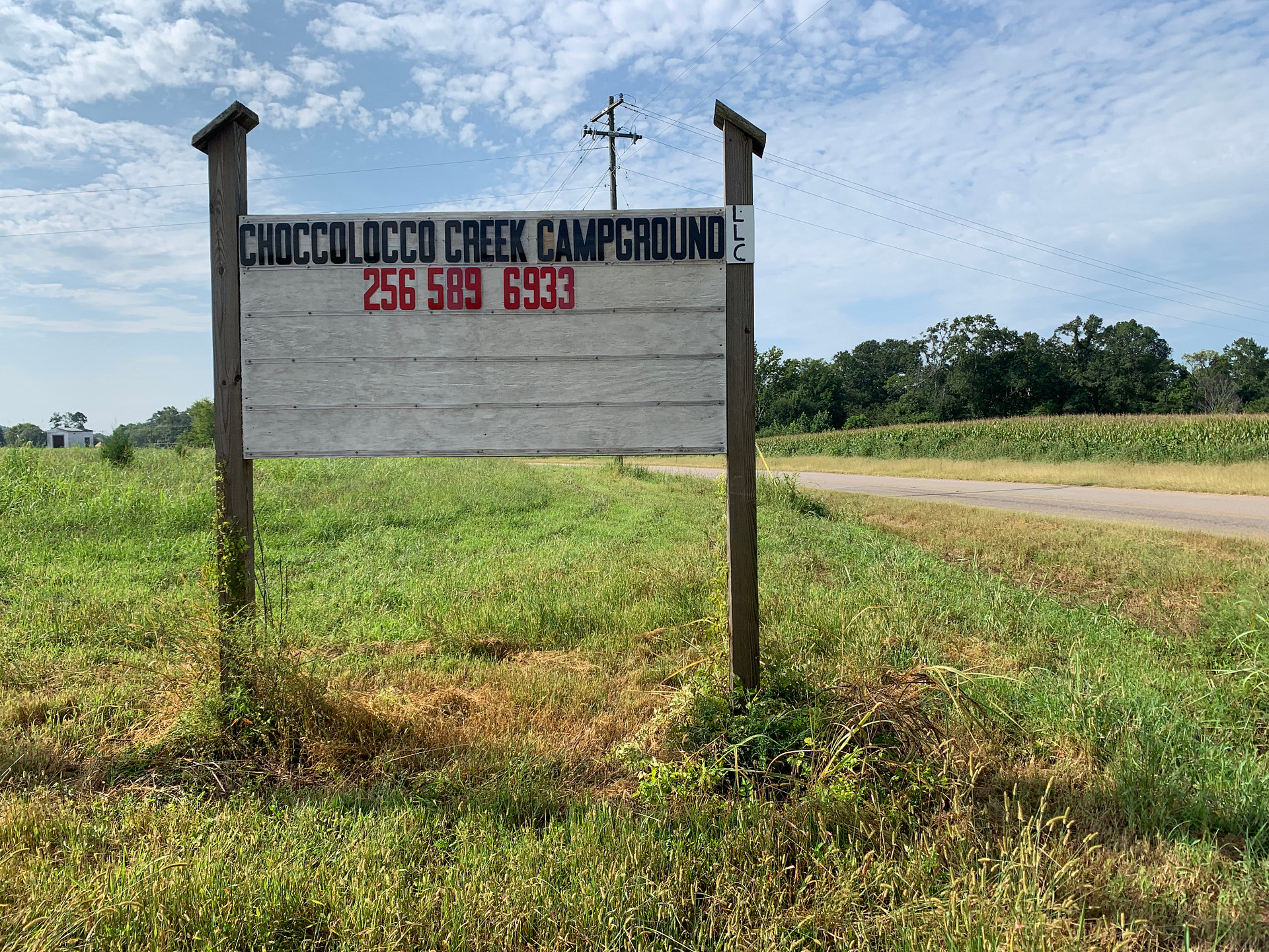 Sign at 5930 Curry Station Road 