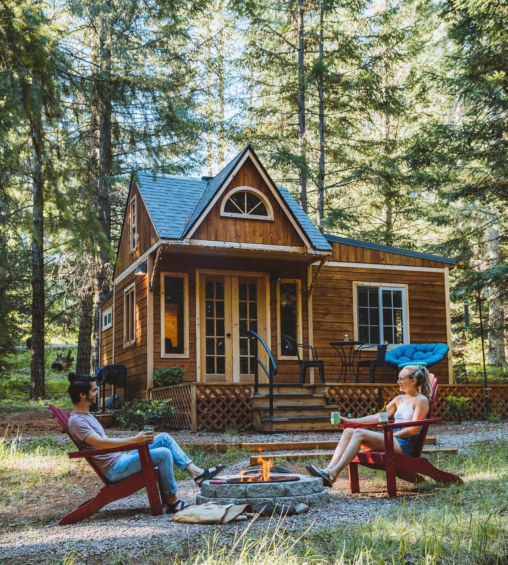 Enjoy the firepit November through mid-July. photo by Jhamil Bader