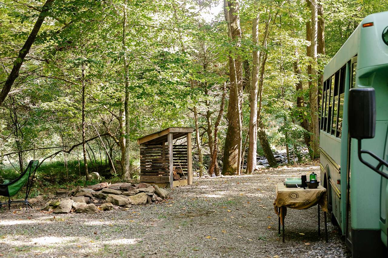 Such a great space to enjoy a weekend in the woods. 
