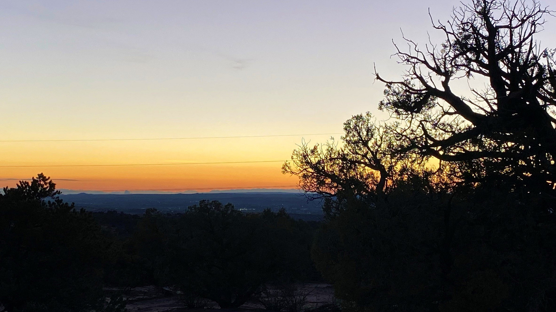 sunset over the ridge- stars were amazing as well! 