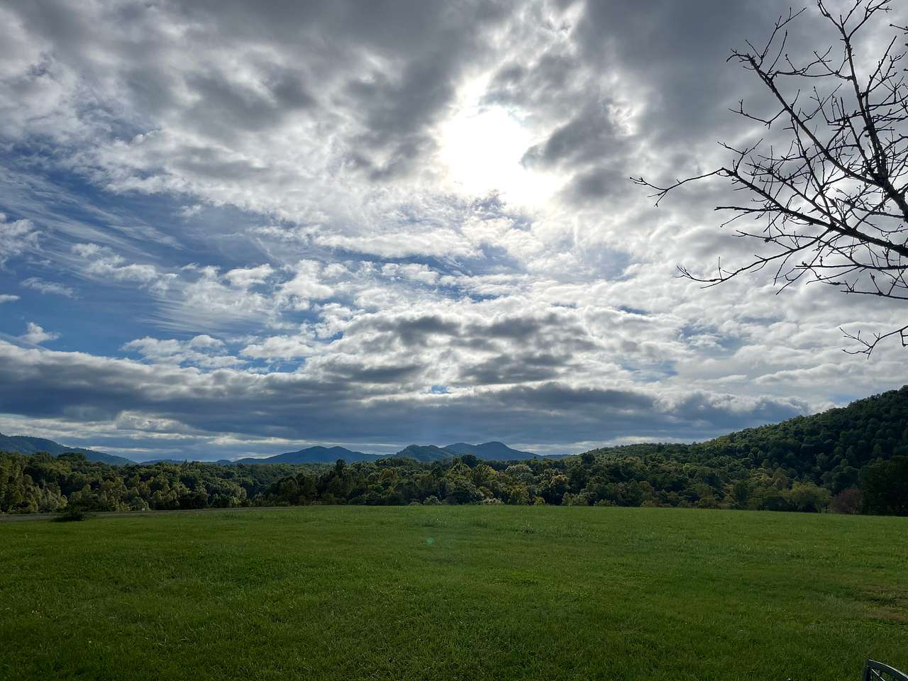 View from Upper Field campsites